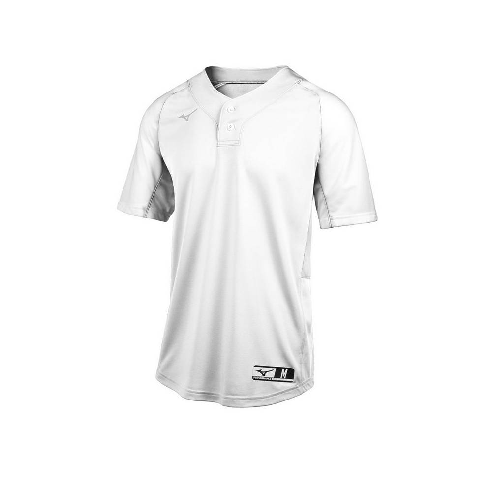 Panske Dresy Mizuno Aerolite 2-Button Baseball Biele Vypredaj IBYK36274